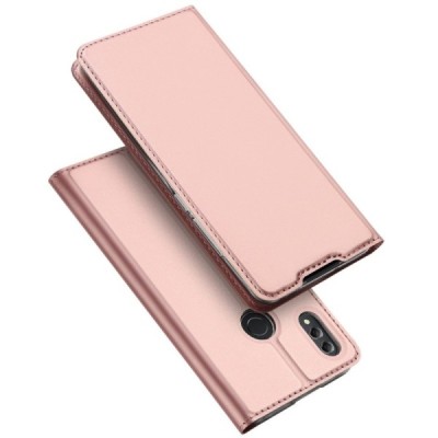 Huawei Honor 8X Max „Dux Ducis“ Skin sērijas rozs ādas atvērams maciņš / Vacins.lv