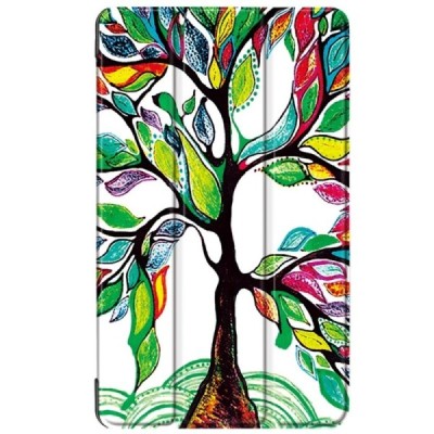 Huawei MediaPad T3 7.0'' 4G / 3G (BG2-U01) atvēramais krāsains, pelēks maciņš / Vacins.lv