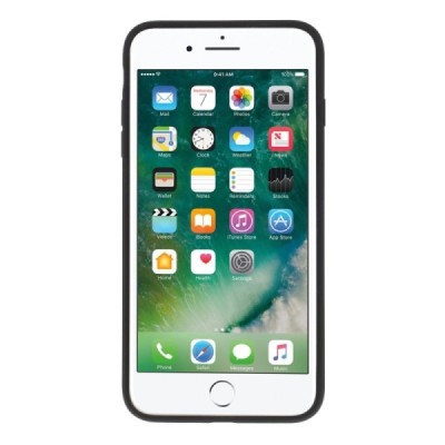Apple iPhone 7 Plus (iPhone 8 Plus) melns cieta silikona TPU pasaulē planākais apvalks / Vacins.lv