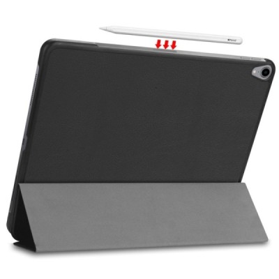 Apple iPad Pro 12,9" 2018 atvēramais melns maciņš / Vacins.lv