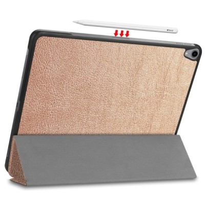 Apple iPad Pro 12,9" 2018 atvēramais zelta maciņš / Vacins.lv