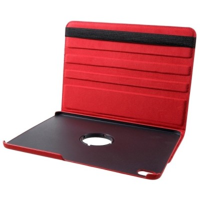 Apple iPad Pro 12.9" 2018 atverčiamas, sukamas 360 laipsnių, raudonas odinis dėklas - stovas / Priedai.lt