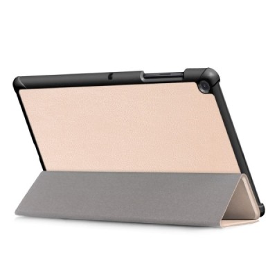 Samsung Galaxy Tab S5e (T720, T725) atvēramais zelta maciņš / Vacins.lv