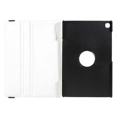 Samsung Galaxy Tab S5e (T720, T725) atvēramais balts ādas maciņš, grozās 360° grādu apjomā / Vacins.lv