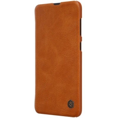 Greznais „Nillkin“ Qin sērijas ādas atvērams brūns Samsung Galaxy A50 A505F (A50s A507F, A30s A307F) / Vacins.lv