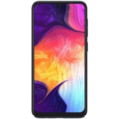 Samsung Galaxy A50 A505F (A50s A507F, A30s A307F) Nillkin Frosted Shield juodas plastikinis dėklas / Priedai.lt