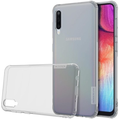 Samsung Galaxy A50 A505F (A50s A507F, A30s A307F) Nillkin Nature pelēks (caurspīdīgs) silikona planākais apvalks / Vacins.lv