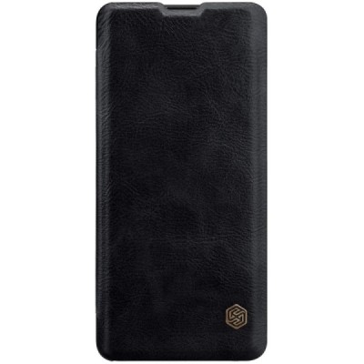 Greznais „Nillkin“ Qin sērijas ādas atvērams melns Huawei P30 Pro maciņš (maks) / Vacins.lv