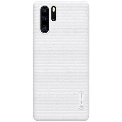 Nillkin Frosted Shield Huawei P30 Pro balts plastmasas futrālis / Vacins.lv