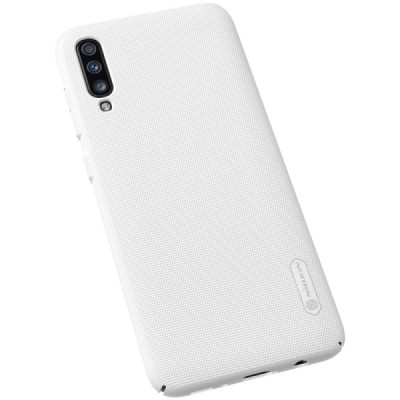 Samsung Galaxy A70 (A705F) Nillkin Frosted Shield baltas plastikinis dėklas / Priedai.lt