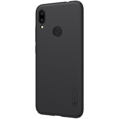Xiaomi Redmi Note 7 (Redmi Note 7 Pro) Nillkin Frosted Shield melns plastmasas apvalks / vacins.lv