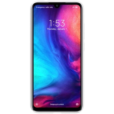 Xiaomi Redmi Note 7 (Redmi Note 7 Pro) Nillkin Frosted Shield balts plastmasas apvalks / vacins.lv