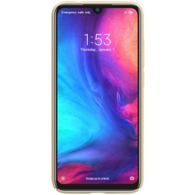 Xiaomi Redmi Note 7 (Redmi Note 7 Pro) Nillkin Frosted Shield zelta plastmasas apvalks / vacins.lv
