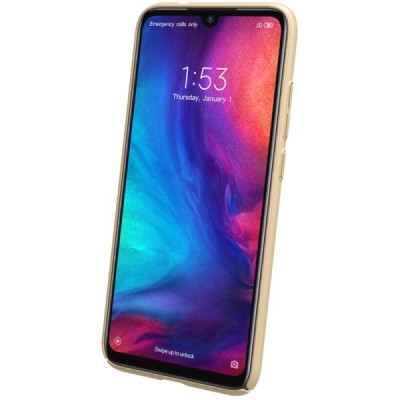 Xiaomi Redmi Note 7 (Redmi Note 7 Pro) Nillkin Frosted Shield zelta plastmasas apvalks / vacins.lv