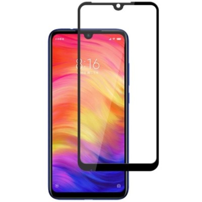 Xiaomi Redmi Note 7 (Redmi Note 7 Pro) Mocolo Tempered Glass melns ekrāna aizsargstikls / Vacins.lv