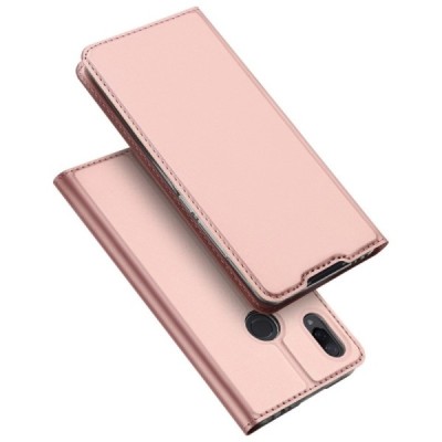 Xiaomi Redmi Note 7 (Redmi Note 7 Pro) „Dux Ducis“ Skin sērijas rozs ādas atvērams maciņš / Vacins.lv