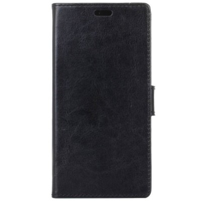 Xiaomi Redmi Note 7 (Redmi Note 7 Pro) atvēramais ādas melns maciņš, grāmata (maks) / Vacins.lv