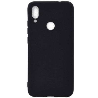 Xiaomi Redmi Note 7 (Redmi Note 7 Pro) melns cieta silikona TPU pasaulē planākais apvalks / Vacins.lv