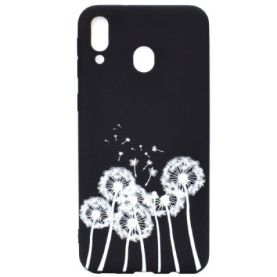 Samsung Galaxy A40 (A405F) „Dandelion“ kieto silikono TPU juodas dėklas - nugarėlė / Priedai.lt