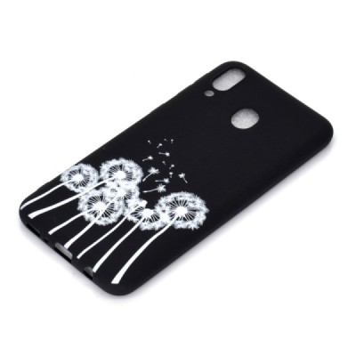 Samsung Galaxy A40 (A405F) „Dandelion“ kieto silikono TPU juodas dėklas - nugarėlė / Priedai.lt