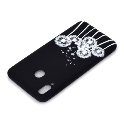 Samsung Galaxy A40 (A405F) „Dandelion“ kieto silikono TPU juodas dėklas - nugarėlė / Priedai.lt