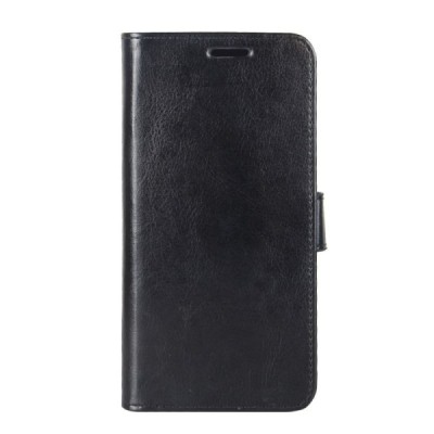 Samsung Galaxy A10 (A105F) atvēramais ādas melns maciņš (maks) / Vacins.lv