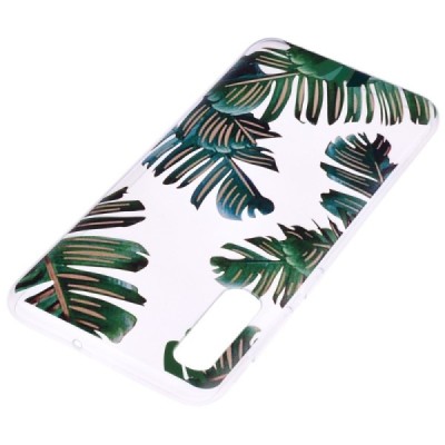 Samsung Galaxy A70 (A705F) „Leaves“ cieta silikona (TPU) dzidrs apvalks / vacins.lv