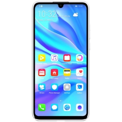 Nillkin Frosted Shield Huawei P30 Lite balts plastmasas futrālis / Vacins.lv