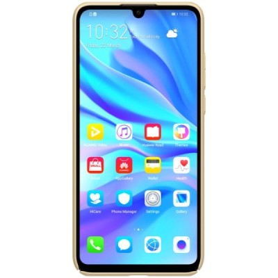 Nillkin Frosted Shield Huawei P30 Lite zelta plastmasas futrālis / Vacins.lv