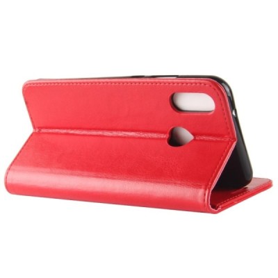 Huawei P30 Lite atvēramais ādas sarkans maciņš, grāmata (maks) / Vacins.lv