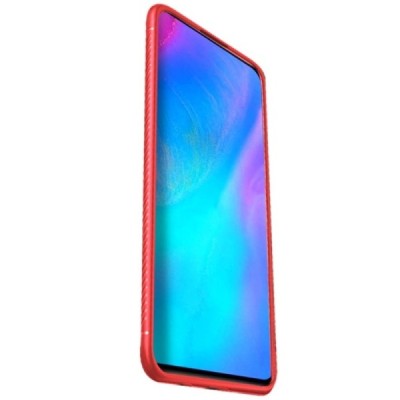 Huawei P30 Lite „Lenuo“ cieta silikona (TPU) sarkans apvalks / vacins.lv
