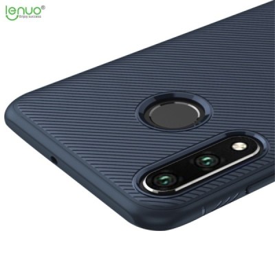 Huawei P30 Lite „Lenuo“ cieta silikona (TPU) zils apvalks / vacins.lv