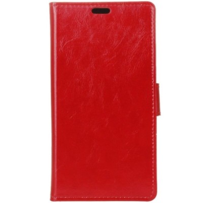 Sony Xperia 10 (XA3) atvēramais ādas sarkans maciņš (maks) / Vacins.lv