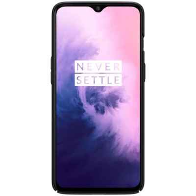 Nillkin Frosted Shield OnePlus 7 (OnePlus Seven) melns plastmasas futrālis / Vacins.lv