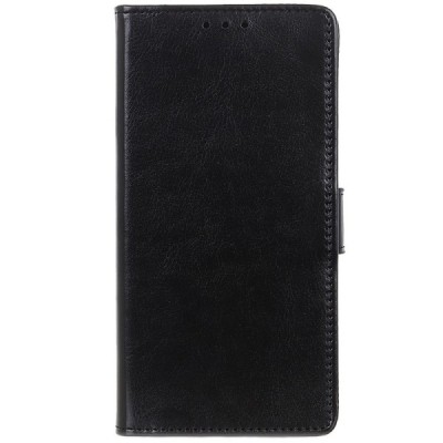 Xiaomi Mi 9 SE atverčiamas juodas odinis dėklas - piniginė / Priedai.lt