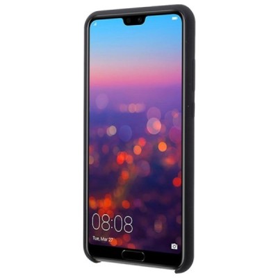 Huawei P20 Shell cieta silikona (TPU) apvalks - melns | vacins.lv