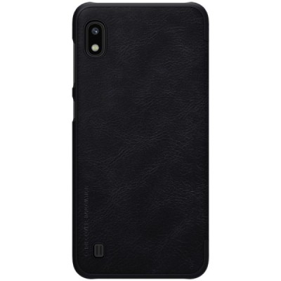 Greznais „Nillkin“ Qin sērijas ādas atvērams melns Samsung Galaxy A10 (A105F) / Vacins.lv