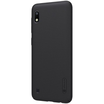Samsung Galaxy A10 (A105F) Nillkin Frosted Shield melns plastmasas apvalks / vacins.lv
