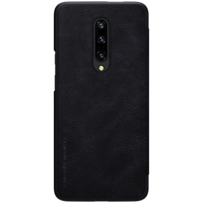 Greznais „Nillkin“ Qin sērijas ādas atvērams melns OnePlus 7 Pro maciņš (maks) / Vacins.lv