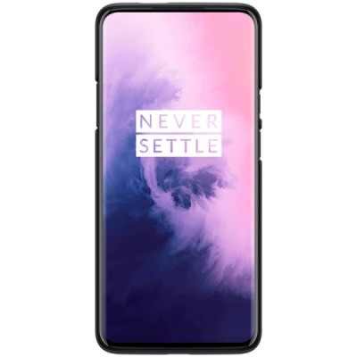 Nillkin Frosted Shield OnePlus 7 Pro melns plastmasas futrālis / Vacins.lv