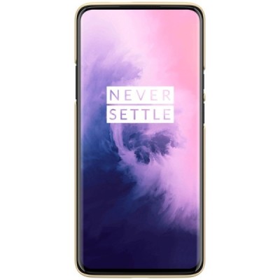 Nillkin Frosted Shield OnePlus 7 Pro zelta plastmasas futrālis / Vacins.lv