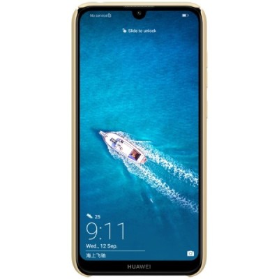 Huawei Y7 2019 (Y7 Prime 2019) Nillkin Frosted Shield zelta plastmasas apvalks / vacins.lv