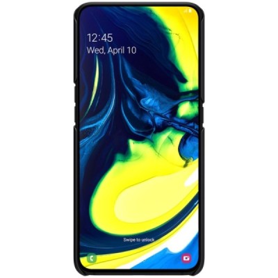 Samsung Galaxy A80 (A805F) Nillkin Frosted Shield melns plastmasas apvalks / vacins.lv