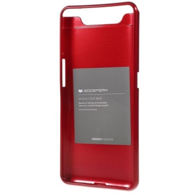 Samsung Galaxy A80 (A805F) Mercury sarkans cieta silikona (TPU) apvalks / vacins.lv