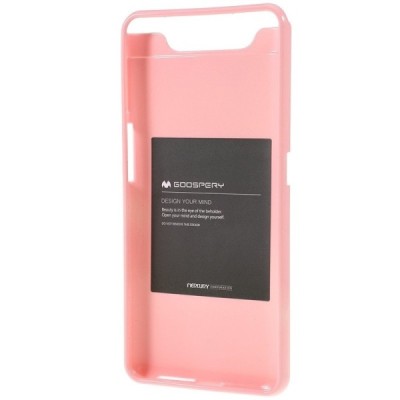 Samsung Galaxy A80 (A805F) Mercury rožinis kieto silikono (TPU) dėklas / Priedai.lt