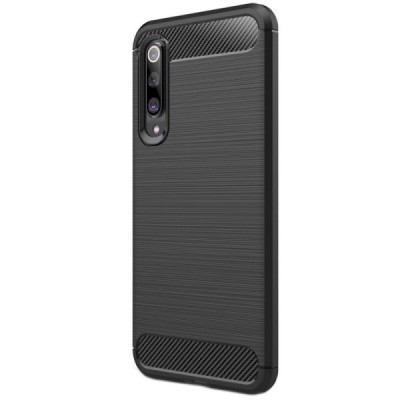 Xiaomi Mi 9 SE kieto silikono TPU juodas dėklas - nugarėlė | Priedai.lt
