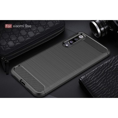 Xiaomi Mi 9 SE kieto silikono TPU juodas dėklas - nugarėlė | Priedai.lt