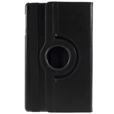 Samsung Galaxy Tab A 10.1 2019 (T510,T515) atverčiamas, sukamas 360 laipsnių, juodas odinis dėklas - stovas / Priedai.lt