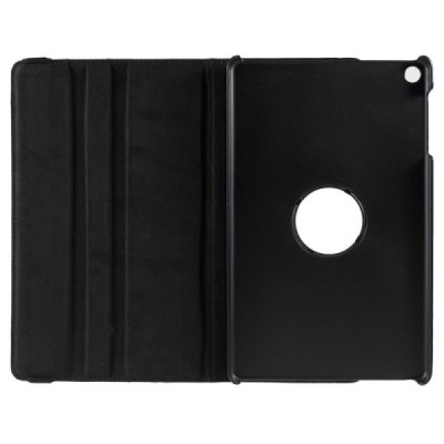 Samsung Galaxy Tab A 10.1 2019 (T510,T515) atverčiamas, sukamas 360 laipsnių, juodas odinis dėklas - stovas / Priedai.lt