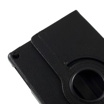 Samsung Galaxy Tab A 10.1 2019 (T510,T515) atverčiamas, sukamas 360 laipsnių, juodas odinis dėklas - stovas / Priedai.lt